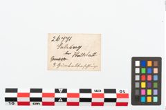 Etikett zu Bronzegürtelteil (NHMW-PRAE-026771)